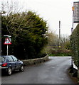 Two-way traffic sign, Turkey Street, Llantwit Major