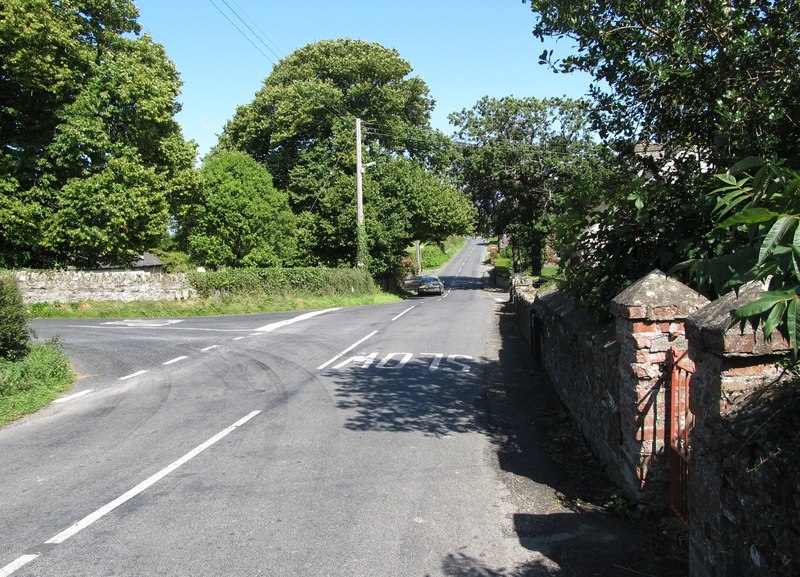 The staggered crossroads at Churchtown,... © Eric Jones cc-by-sa/2.0 ...