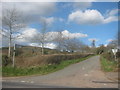 Road from the B4598 to Llandden Rhydderch