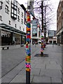 Bedford Street, Exeter with yarnbombing