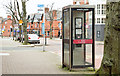 Telephone box, Botanic Avenue, Belfast (April 2015)