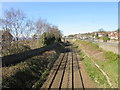 Railway tracks at West Ferry