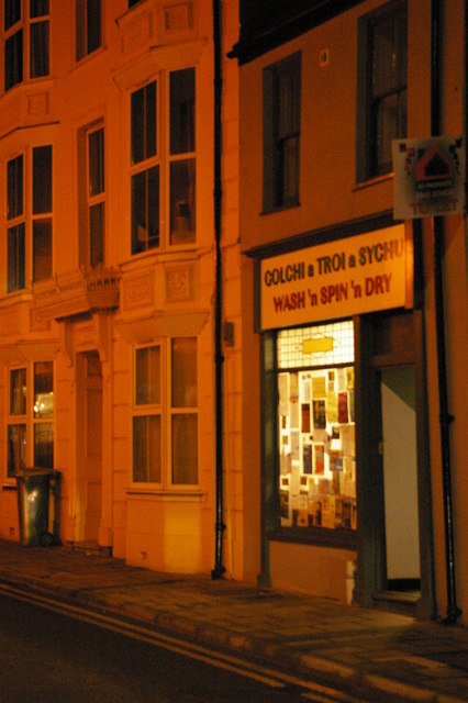 Launderette, Heol-y-Bont, Aberystwyth