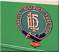 Llanelly District Traction crest on a First Cymru bus in 2015, Pontarddulais