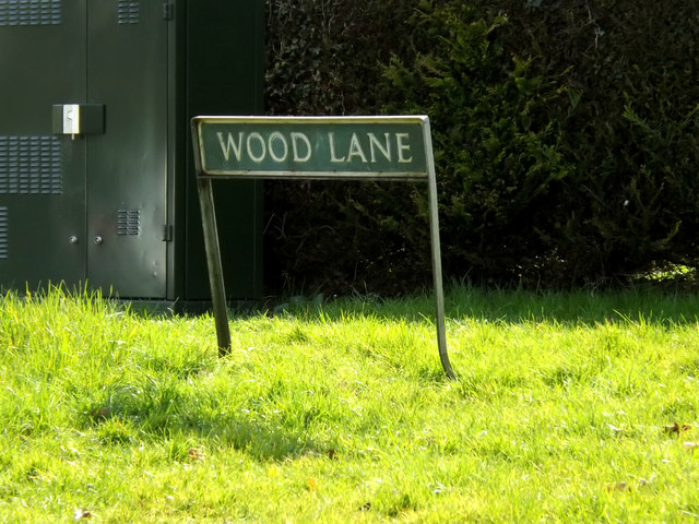 Wood Lane sign
