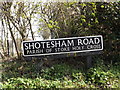 Shotesham Road sign