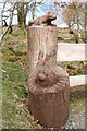 NX4068 : Carved Seat in Knockman by Billy McCrorie