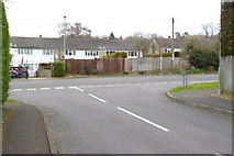 SU5358 : Looking out of Hook Road across Basingstoke Road by Shazz