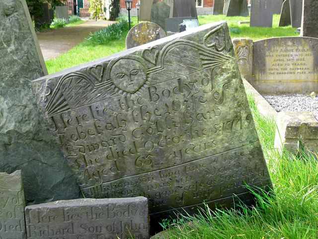Hickling Churchyard - Belvoir Angel headstone