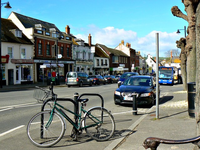 West along West Street, Bridport, Dorset