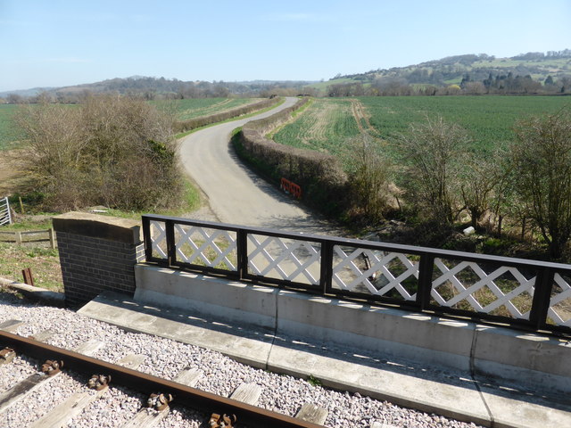 Minor road from rebuilt railway bridge