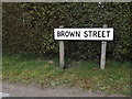 Brown Street sign