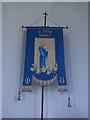 SD3795 : St Peter, Sawrey: banner (1) by Basher Eyre