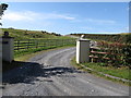 Private entrance drive opposite Cargagh Chapel