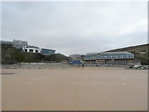 SW8464 : Watergate Bay - Surf Shops, Restaurants and Hotels by Anthony Parkes