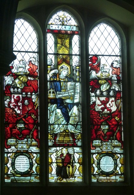 Stained Glass Window, Bedford Chapel, St Michael's, Chenies
