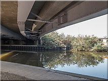 TQ3592 : Bridge  Carrying A406 over the River Lee Navigation, London N18 by Christine Matthews