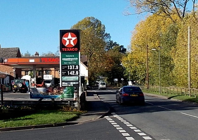 Early November 2013 Texaco fuel prices in Upton-upon-Severn