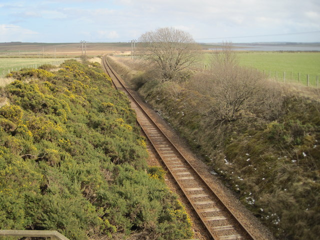 Railway line between Bower and Watten