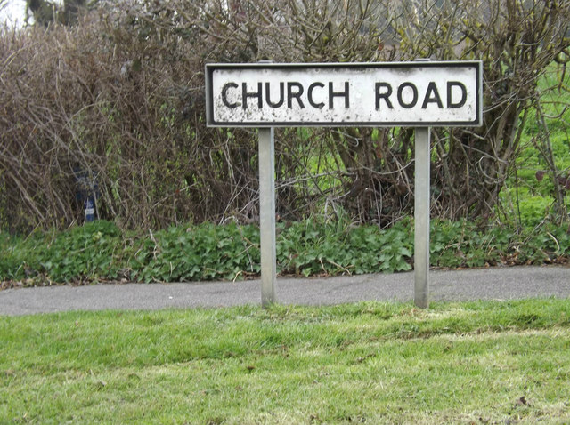 Church Road sign © Geographer :: Geograph Britain and Ireland