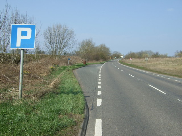 Lay-by on the A696