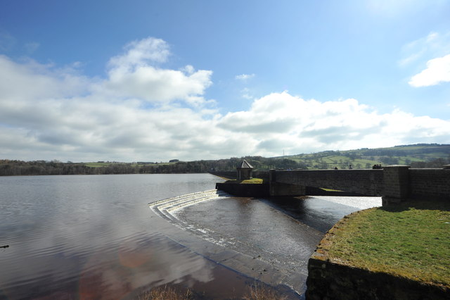 Swinsty Reservoir weir and outflow