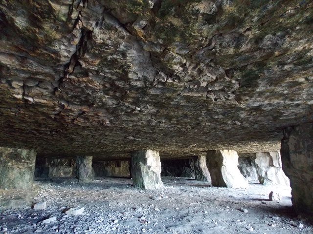 Worth Matravers: inside a quarry cave