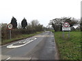 TM0262 : Entering Haughley on Bacton Road by Geographer