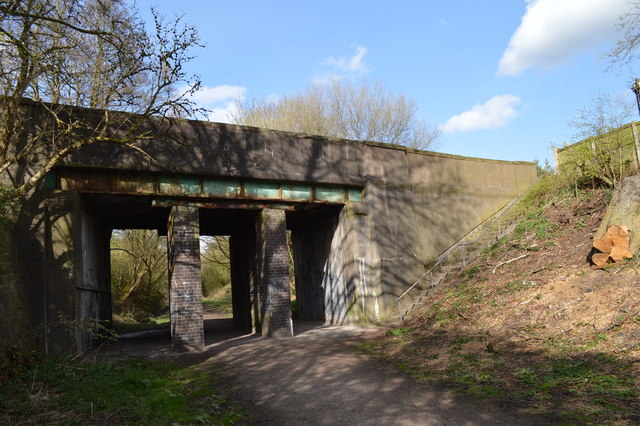 Miles Green: bridge over former railway line