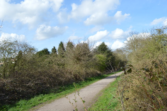 Miles Green: path on former railway line