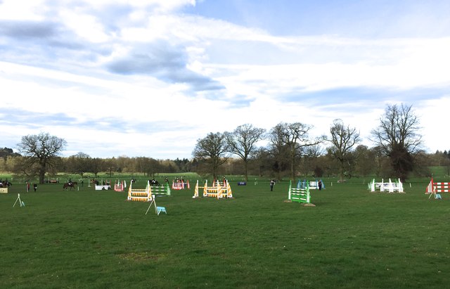 Weston Park Horse Trials: showjumping arena
