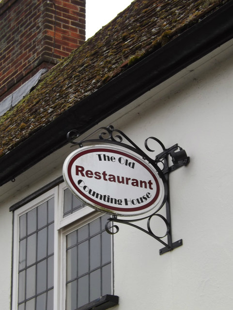 The Counting House Restaurant sign