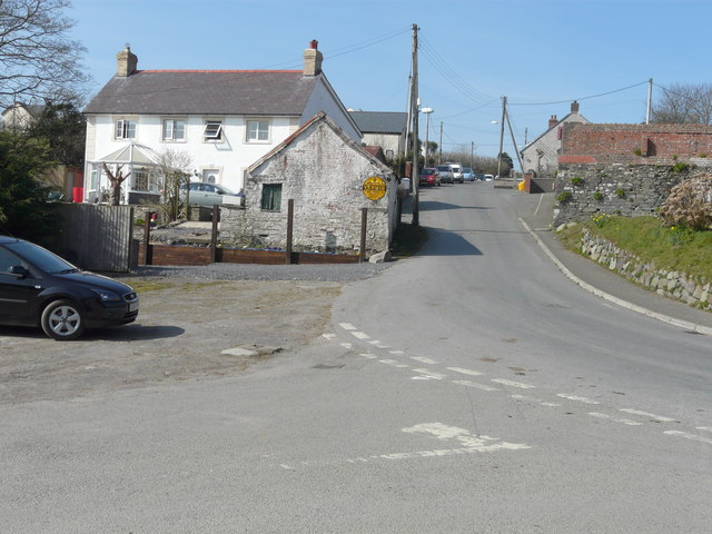 The main road through Y Ferwig