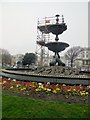 TQ3104 : Flowers round fountain in Old Steine by Paul Gillett