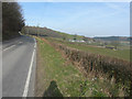 Looking northeast along the A485