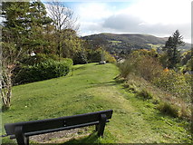 SO4593 : Bench and War Memorial, Church Stretton by Jaggery