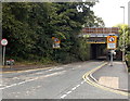 Macclesfield Road side of a railway bridge, Wilmslow