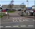 Keep Clear and sheep grid, Causeway Road, Cinderford 