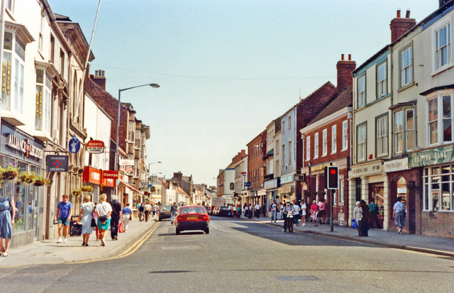 Driffield, Market Place 1992 © Ben Brooksbank :: Geograph Britain and ...