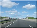 A421 northbound, footbridge