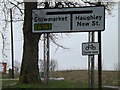 TM0360 : Roadsign on Fishpond Way by Geographer