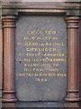 NZ2463 : The Richard Grainger Memorial Fountain, Waterloo Street, NE1 - inscription by Mike Quinn