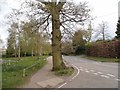 Common Lane at the junction of Barnes Lane