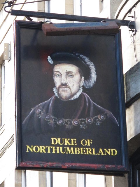 Sign for The Duke of Northumberland, 18 Clayton Street, NE1