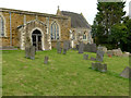 SK6826 : Slate headstones, Upper Broughton Churchyard by Alan Murray-Rust