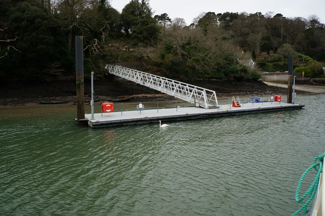 Jetty near King Harry Ferry on the River Fal