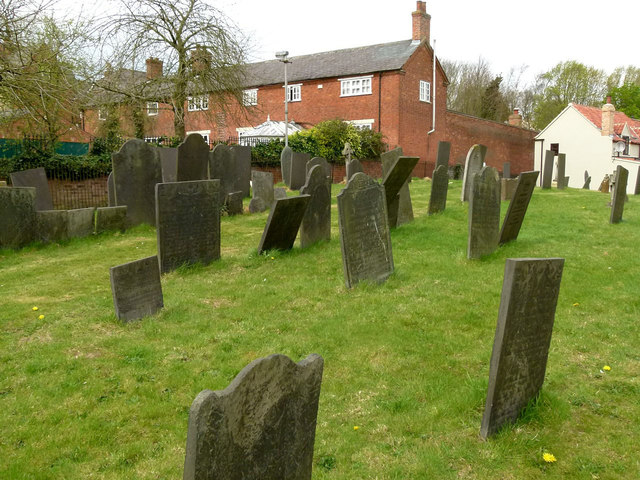 Slate headstones, Upper Broughton Churchyard