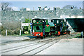 The motive power arrives at Towyn Wharf, 1968