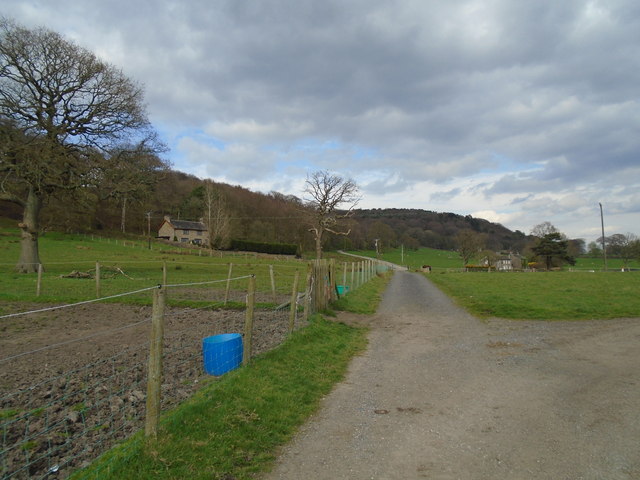 Looking up the track towards Billinge