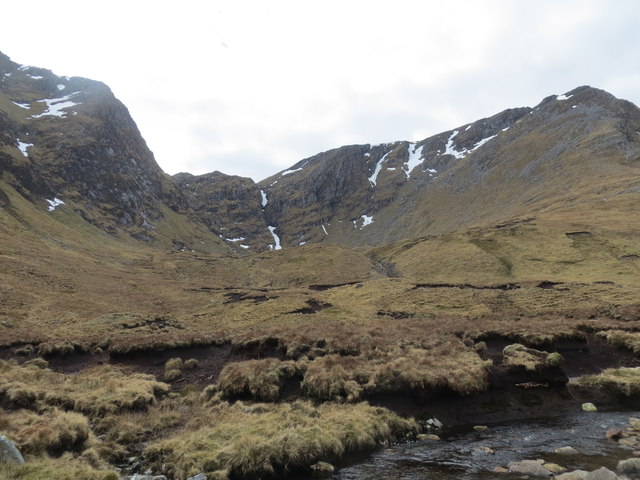 Coire Mhic Mhathain from the river bank